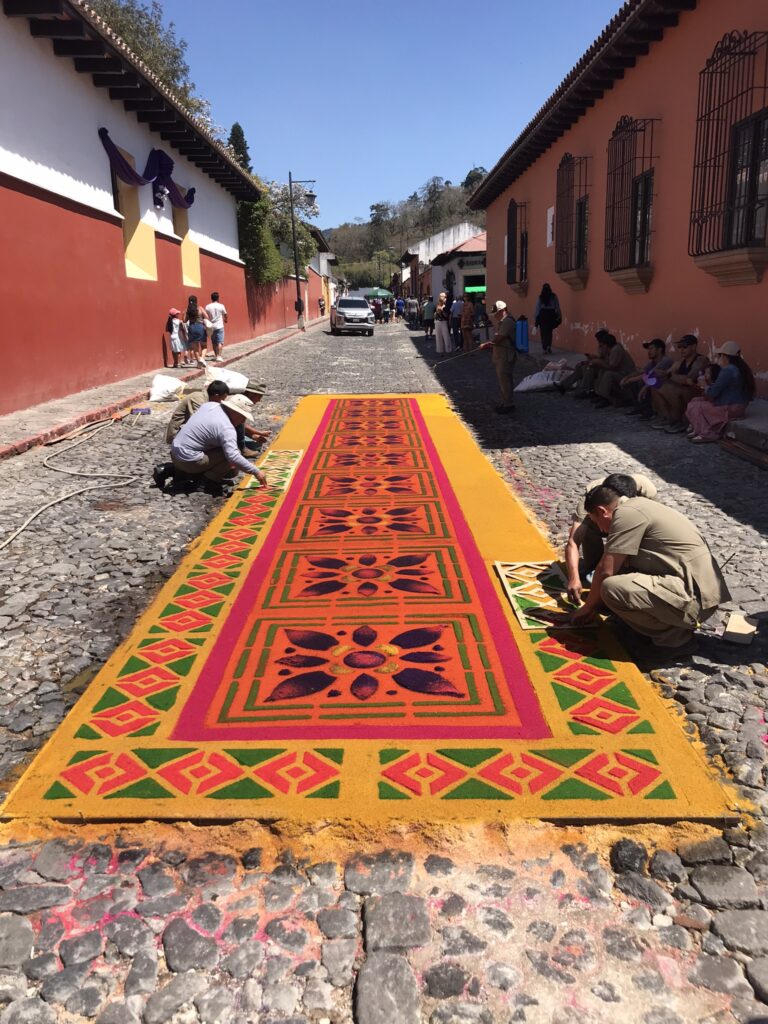 Street decorations in Antigua