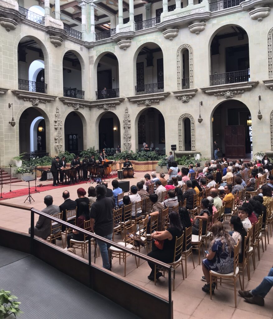 A marimba concert in the Palace of Culture