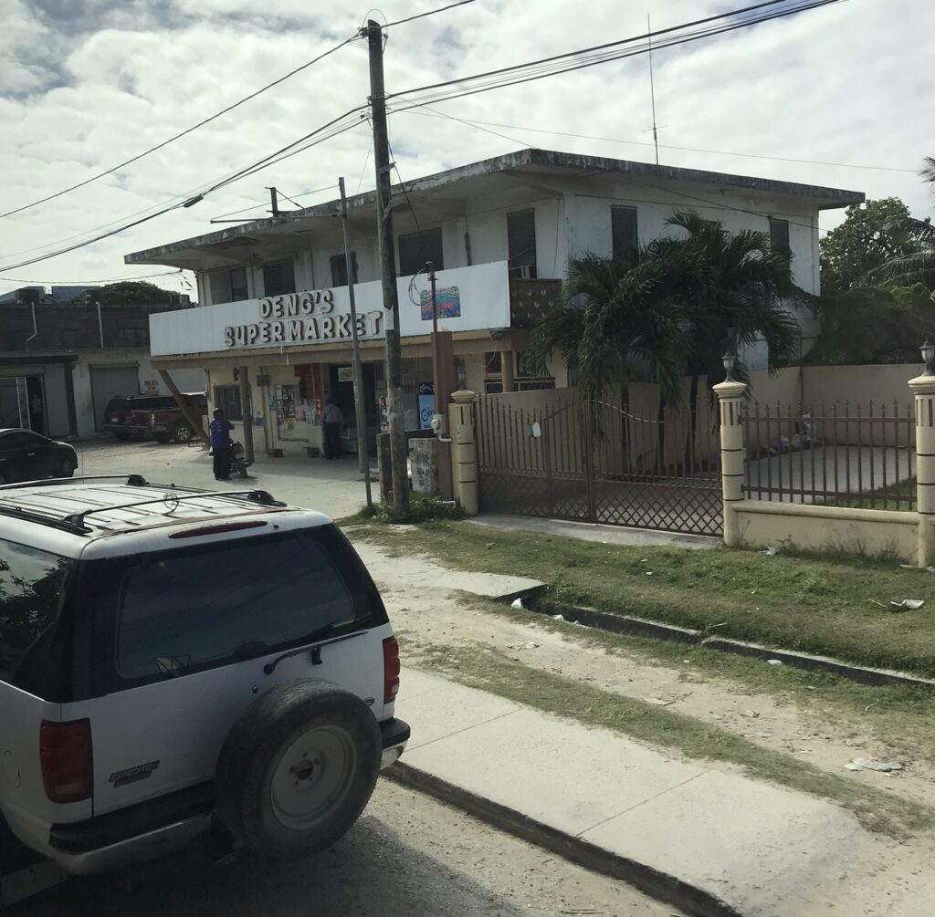 A supermarket in Corozal in northern Belize