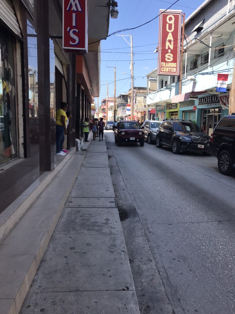 A street in Belize City