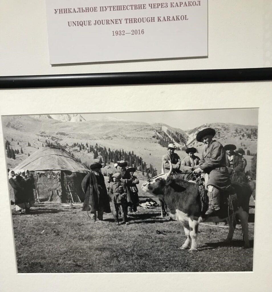 A photograph from the museum in Karakol