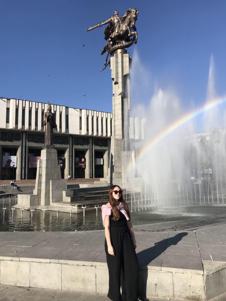 A large statue in Bishkek