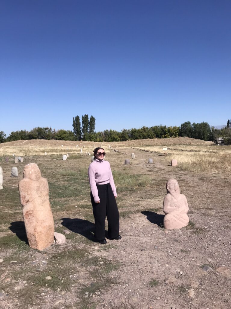 Balbal grave markers near Burana Tower