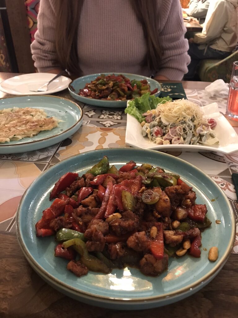 Central Asian food at Navat in Bishkek