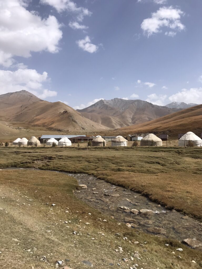 A yurt camp near to Tash Rabat