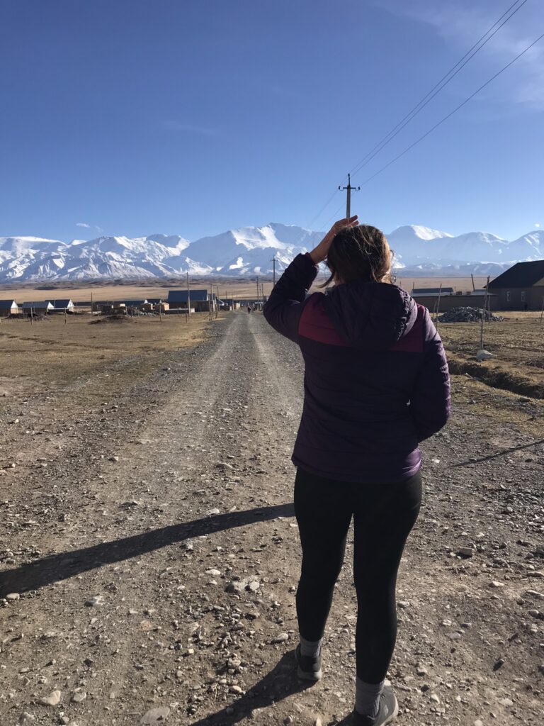 The streets of Sary Mogul in western Kyrgyzstan