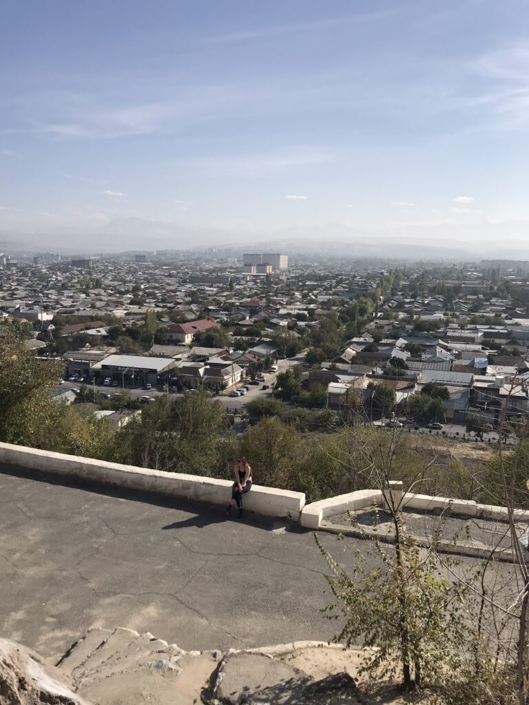 A view of the city from Sulaiman Too in Osh