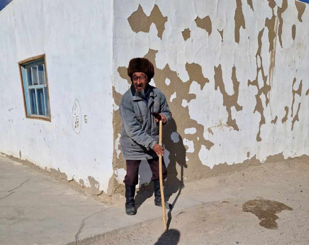 A man in Alichur in Tajikistan