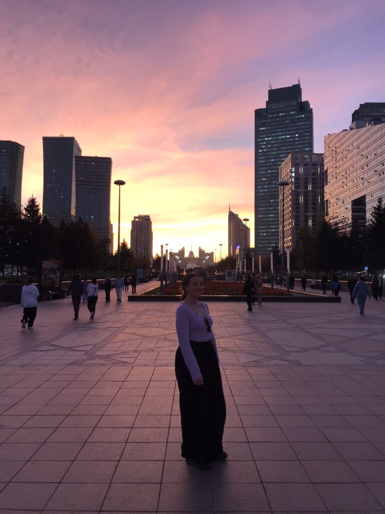 A sunset in Astana