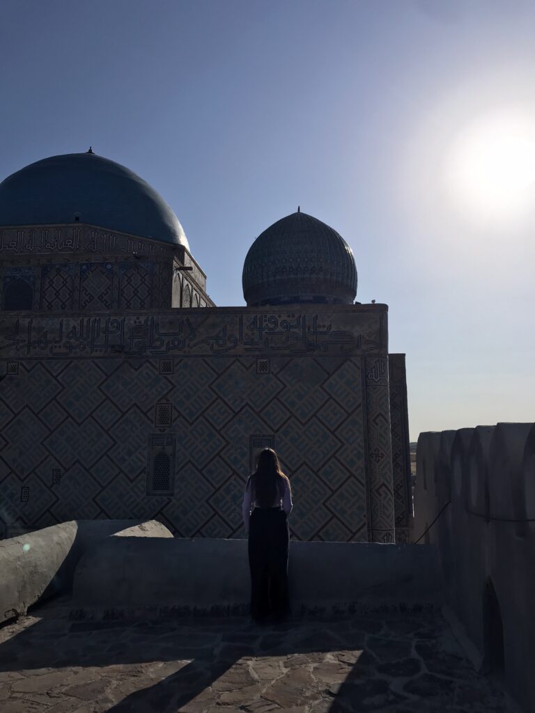 The mausoleum in Turkistan