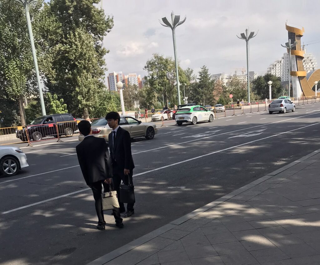 Young men in Dushanbe