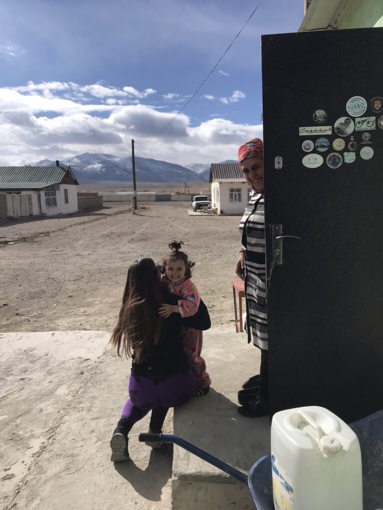 A local family in Alichur, Tajikistan