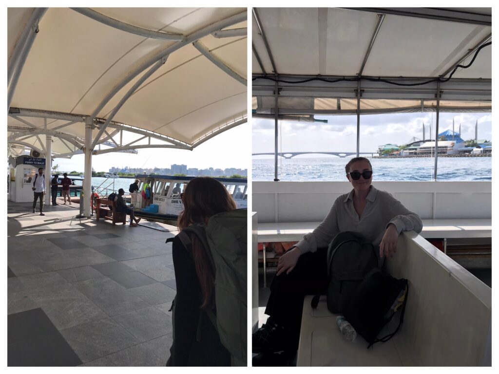 A local ferry in the Maldives