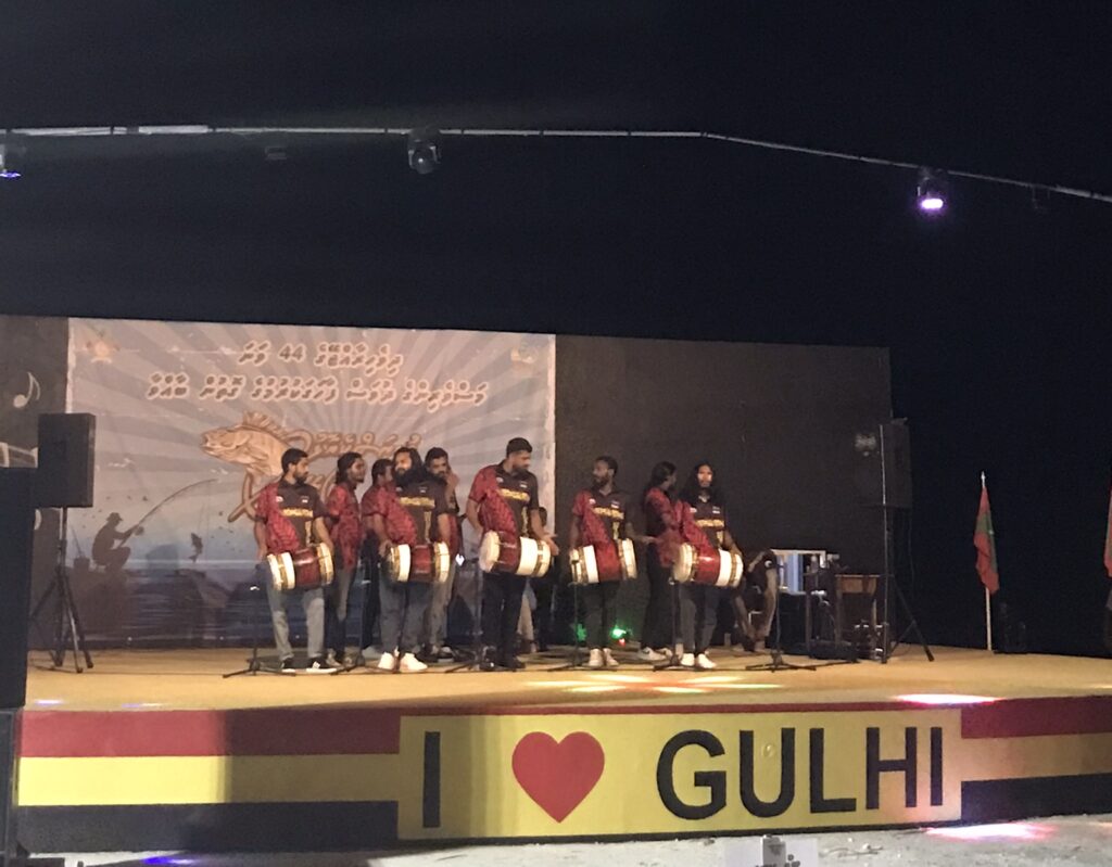 Musical performers on Gulhi in the Maldives