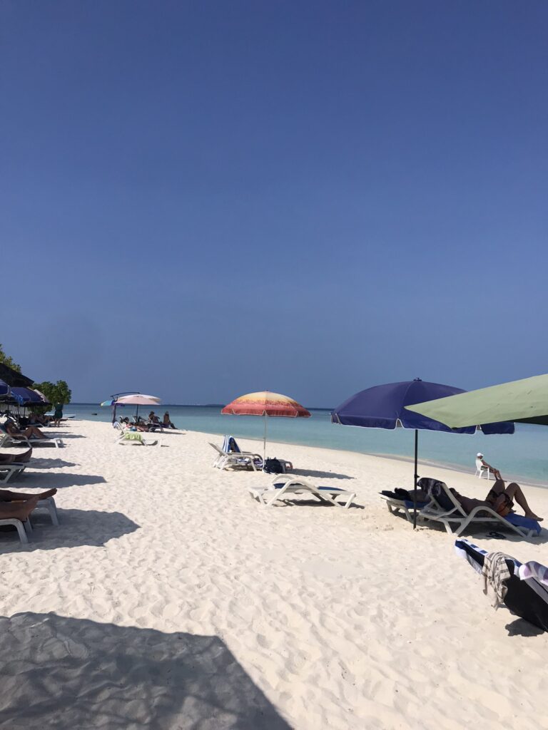 The bikini beach on Gulhi