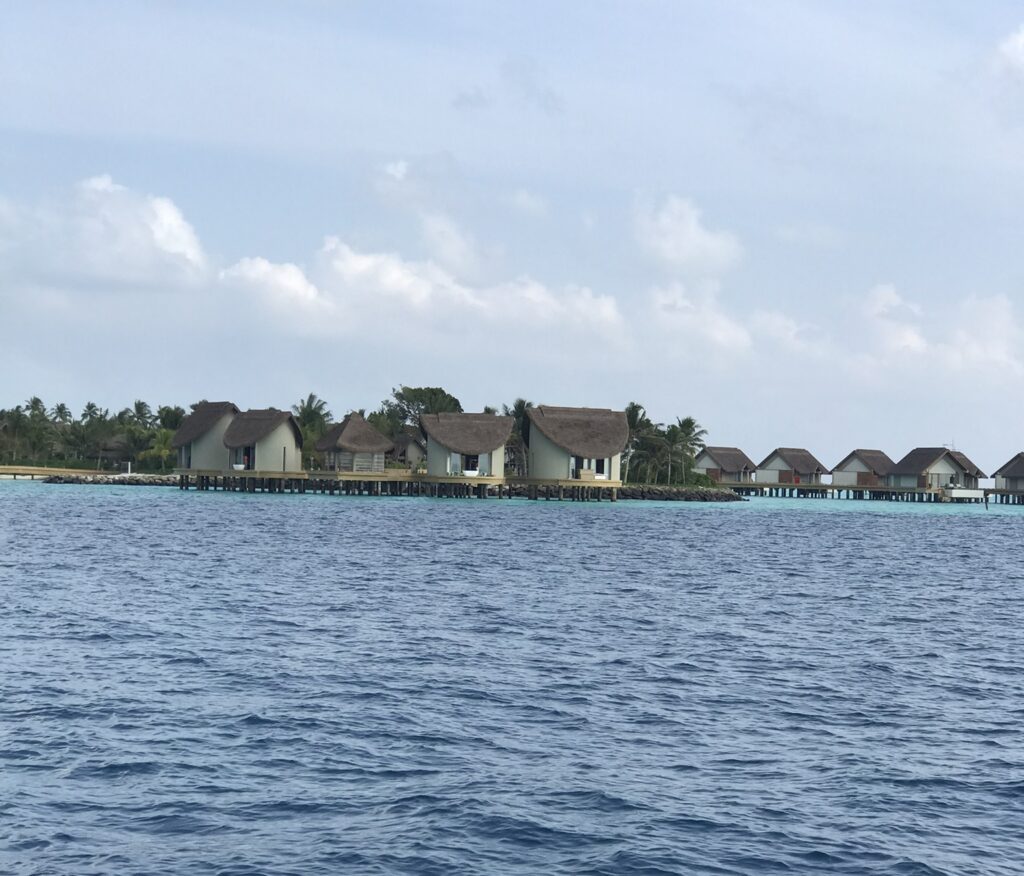 A luxury resort in the Maldives