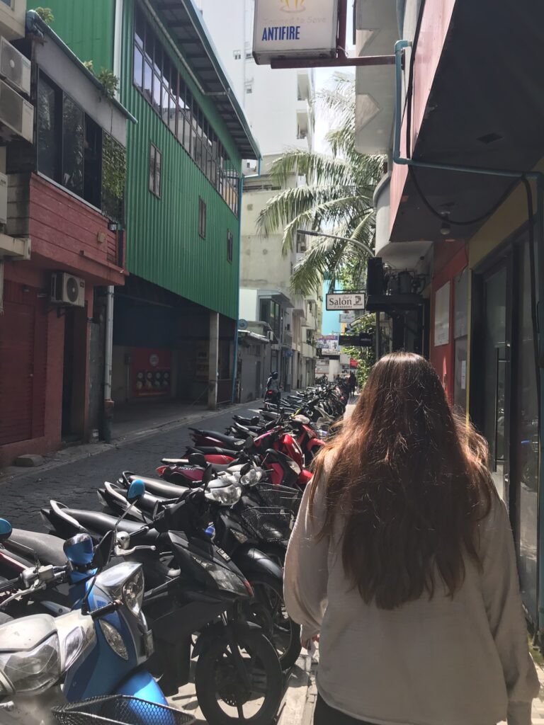 Mopeds in the Maldives