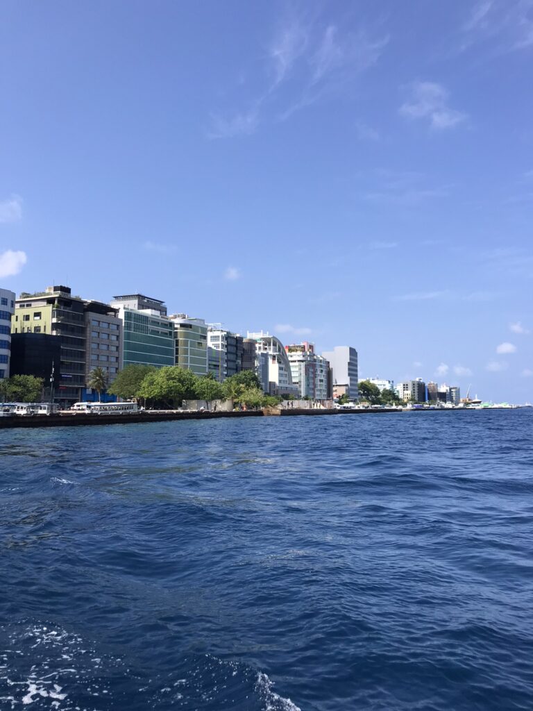 The waterfront in Malé
