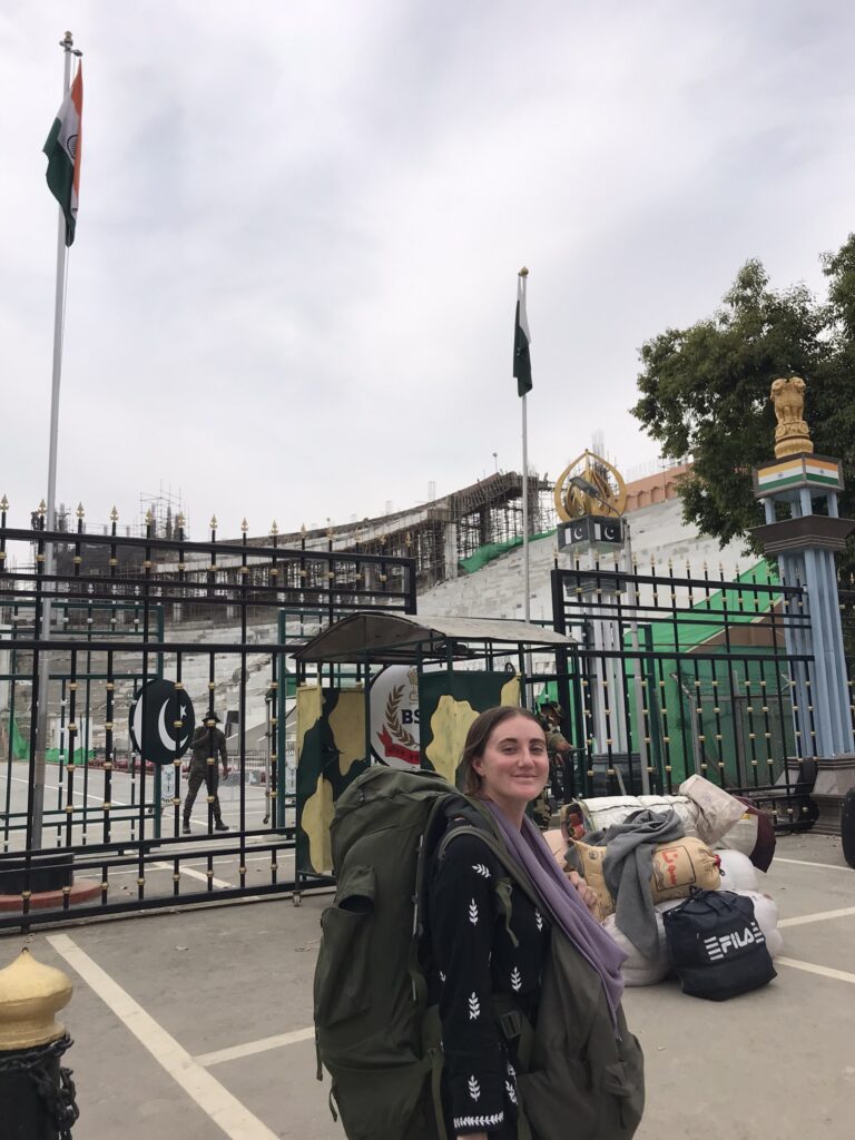 The Wagah border crossing between India and Pakistan