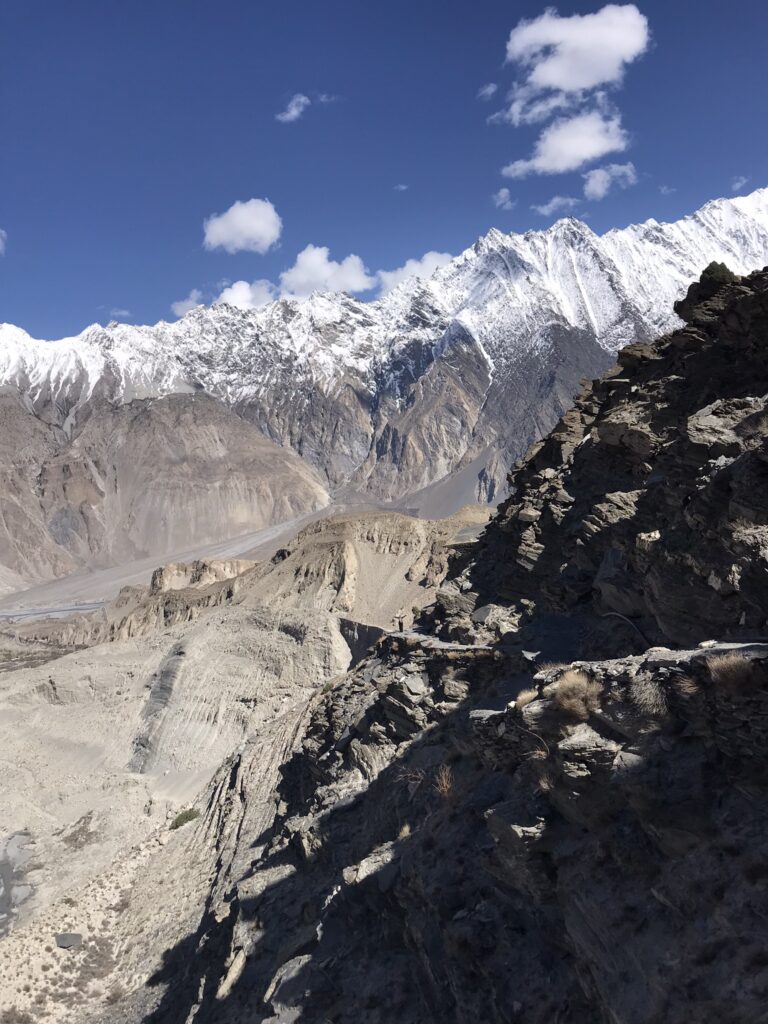 The path to Passu Glacier