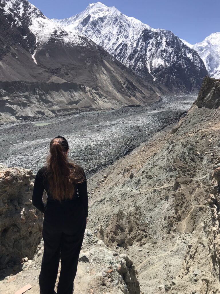Hoper Glacier in the Hunza Valley