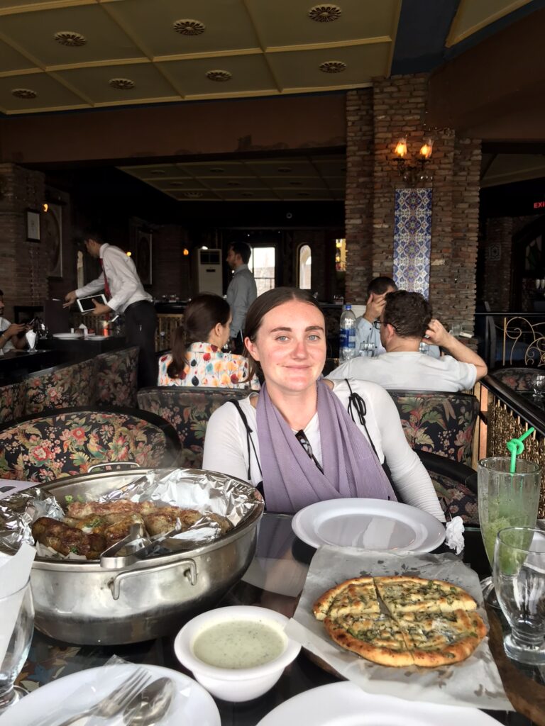 A kebab meal in Lahore