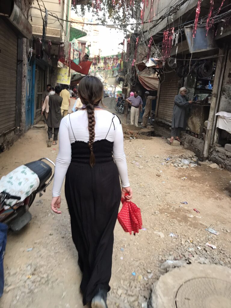 A backstreet in Lahore