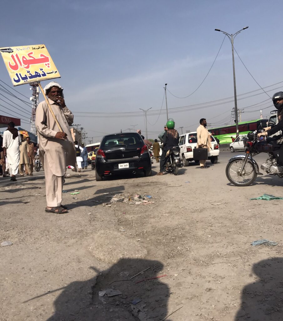 Faizabad bus station in Rawalpindi