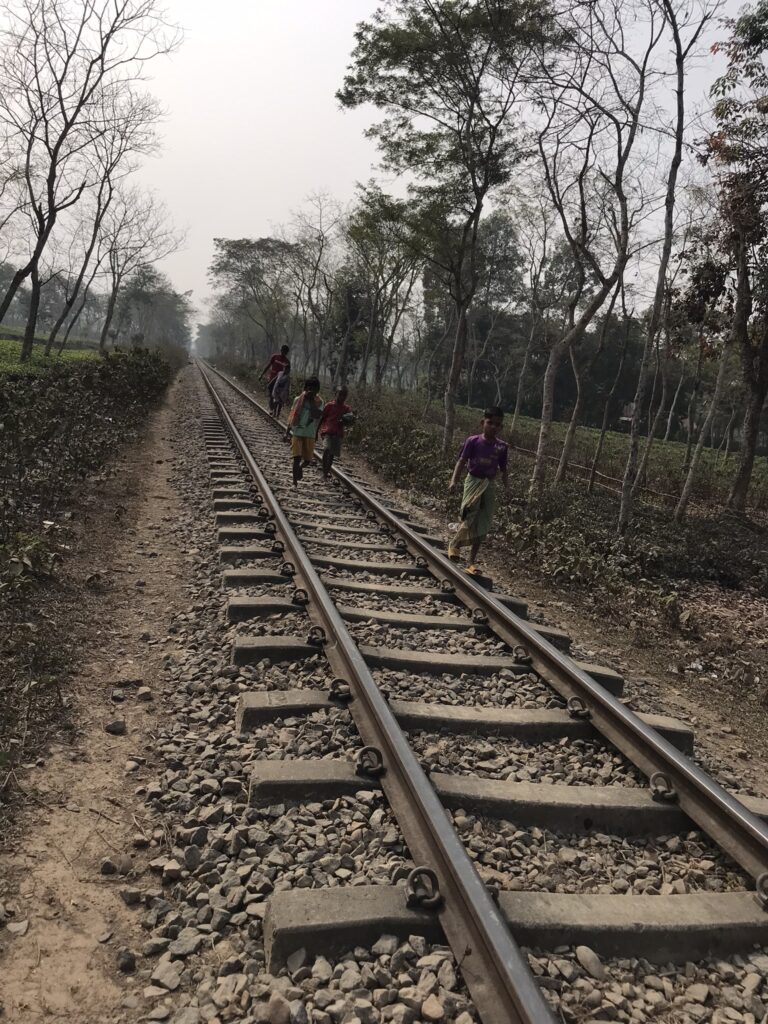 A train track in Sreemangal