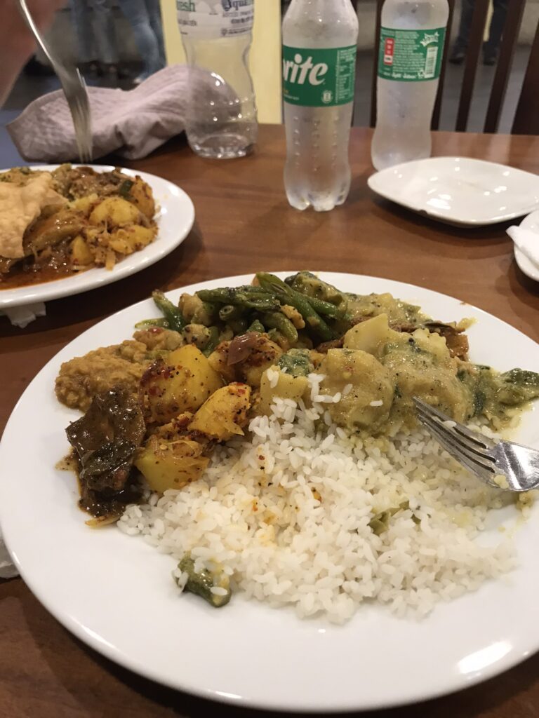 A Sri Lankan buffet lunch in Colombo
