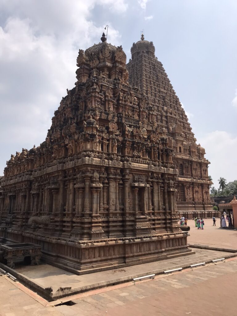 A shrine at the tmple in Thanjavur