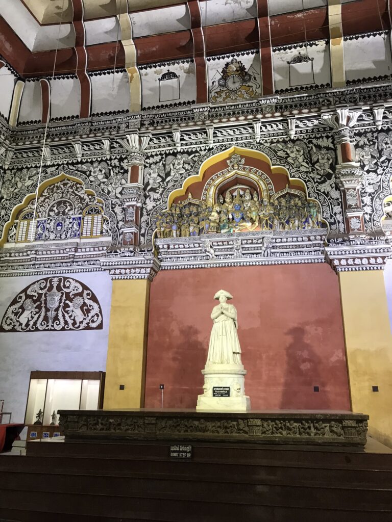 A statue in the Royal Palace Museum in Thanjavur
