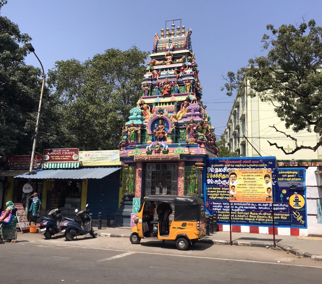 A Hindu shrine in Tamil Nadu
