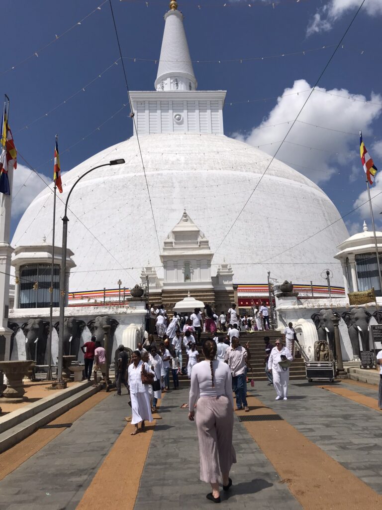 A Buddhist dagoba in Anuradhapura
