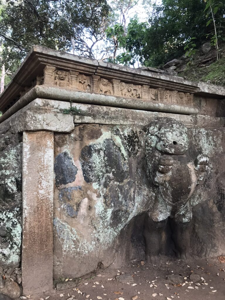 An archaeological remain of a Sri Lankan Lion in Mihintale