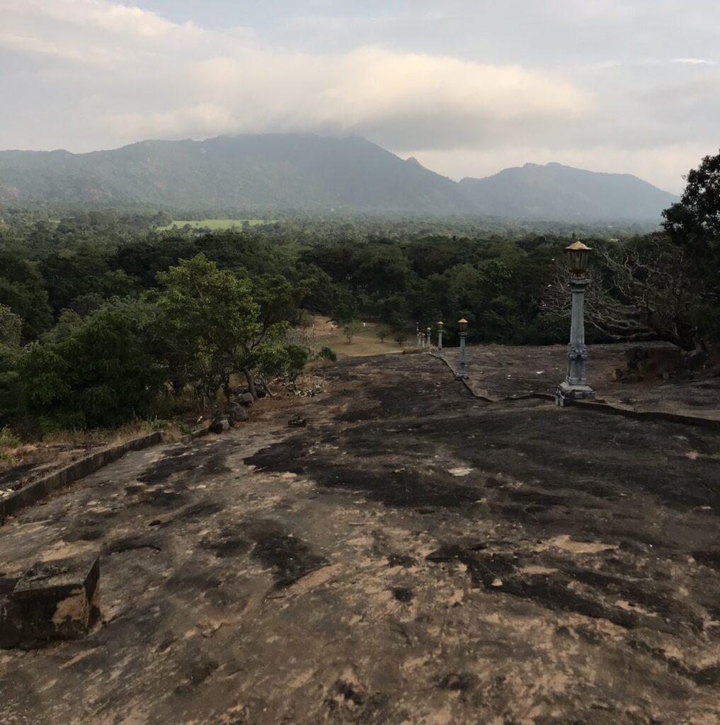 The path to the Dambulla Cave Temples in Sri Lanka