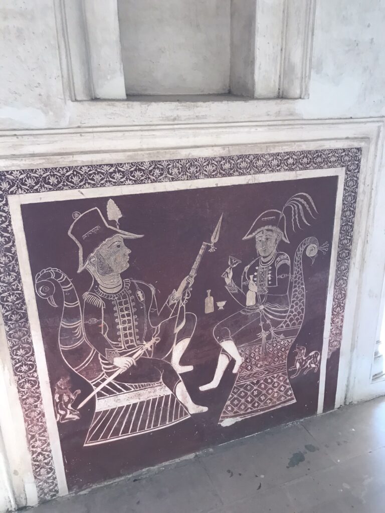 Wall art in Laxmi Narayan Temple