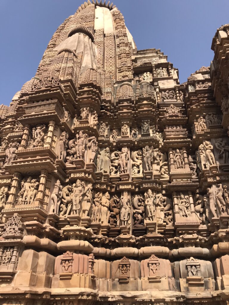 Temple carvings in Khajuraho