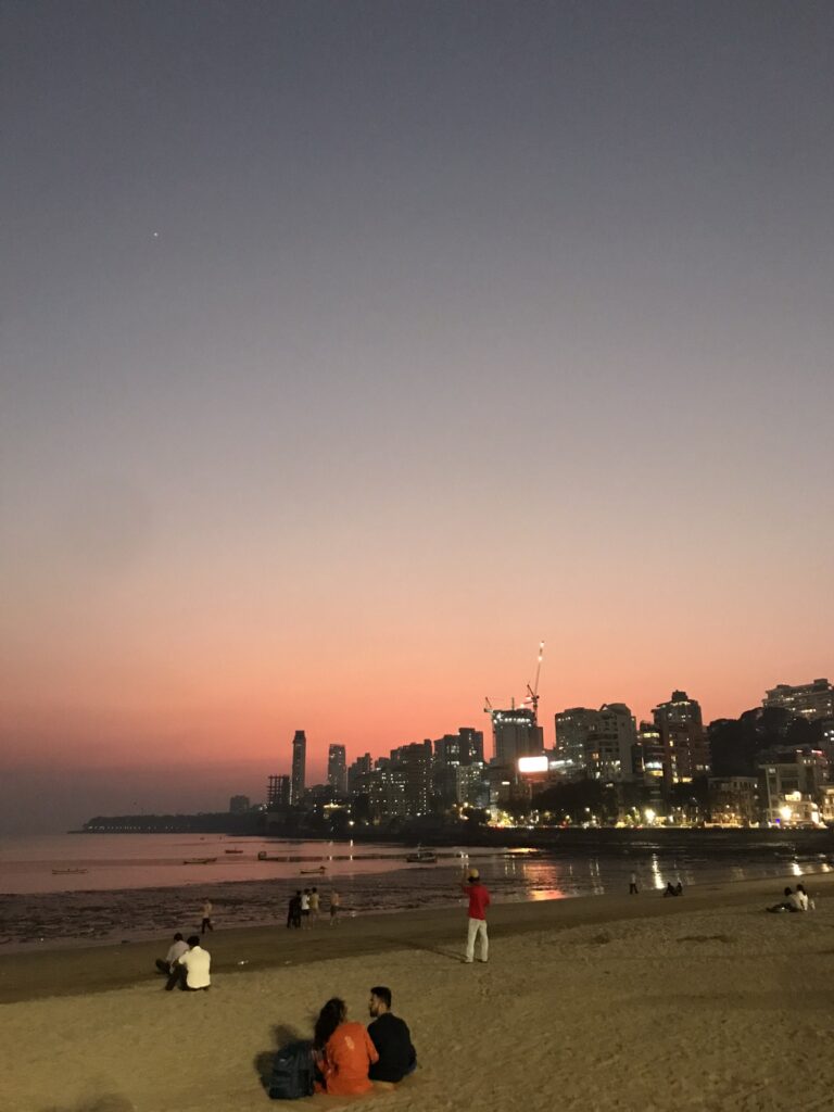 Chowpatty Beach in Mumbai