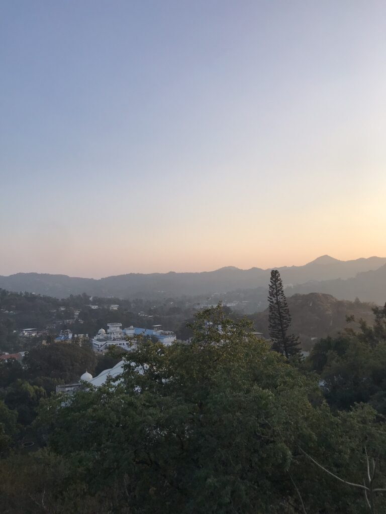 An aerial view of Mount Abu