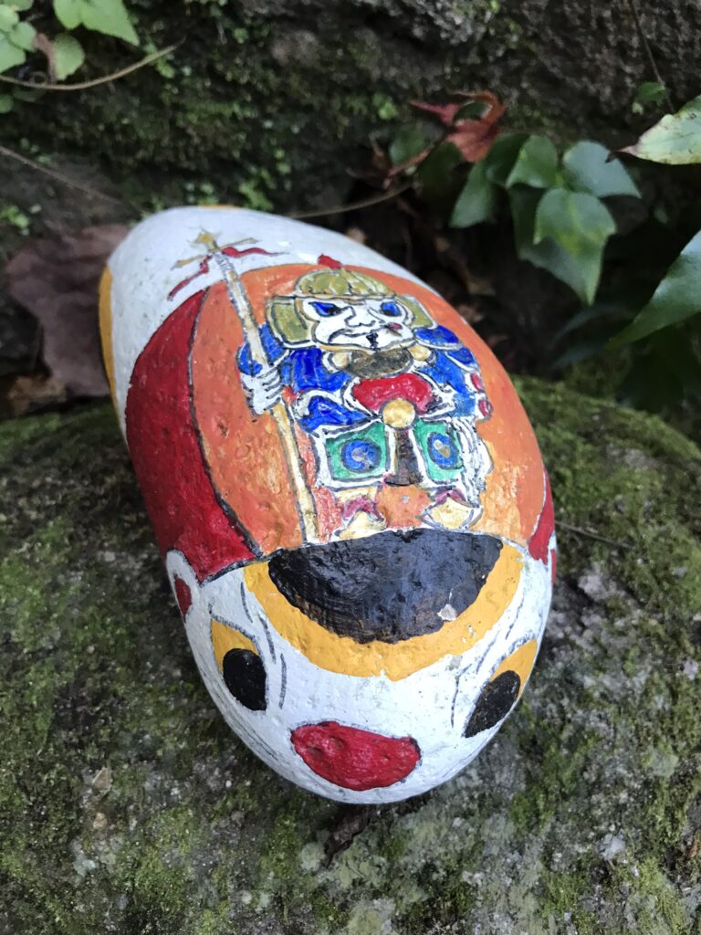 A cat rock in Onomichi