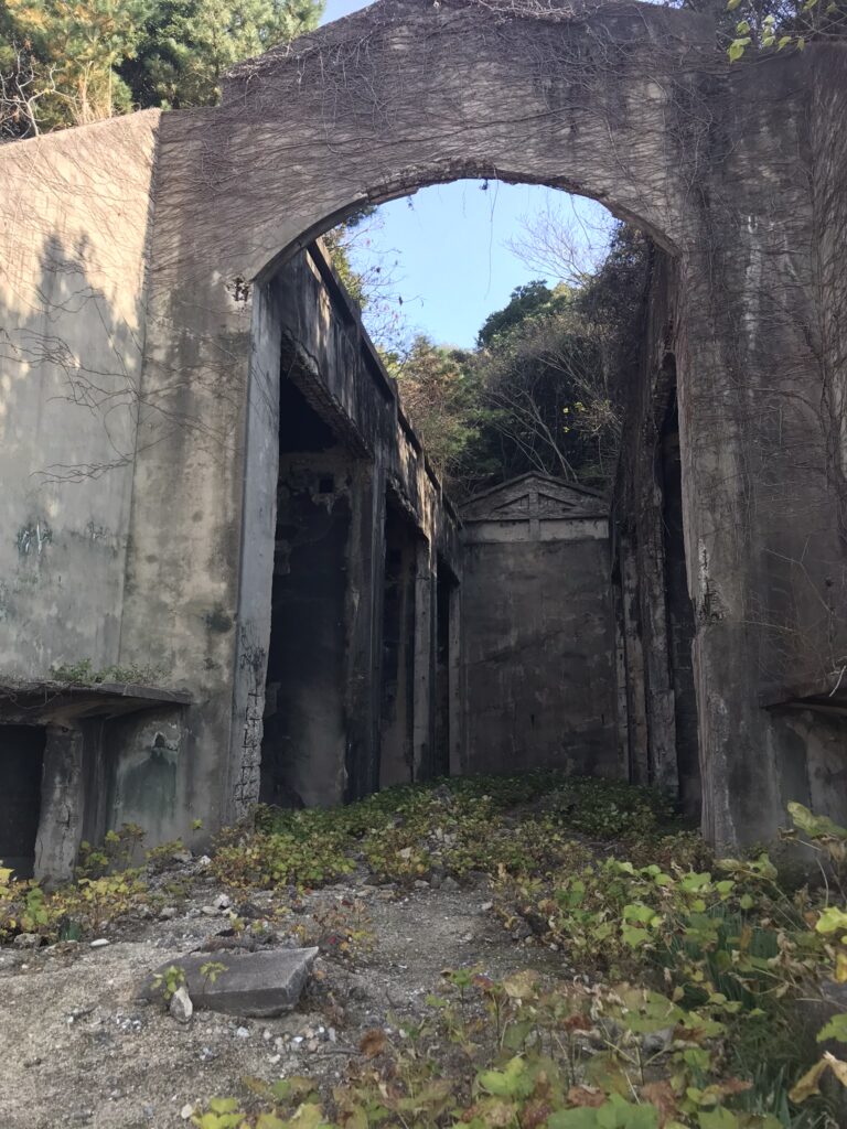 Ruined military buildings on Okunoshima