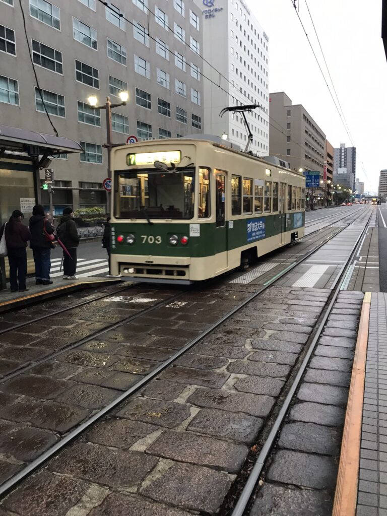 A streetcar in Hiroshima
