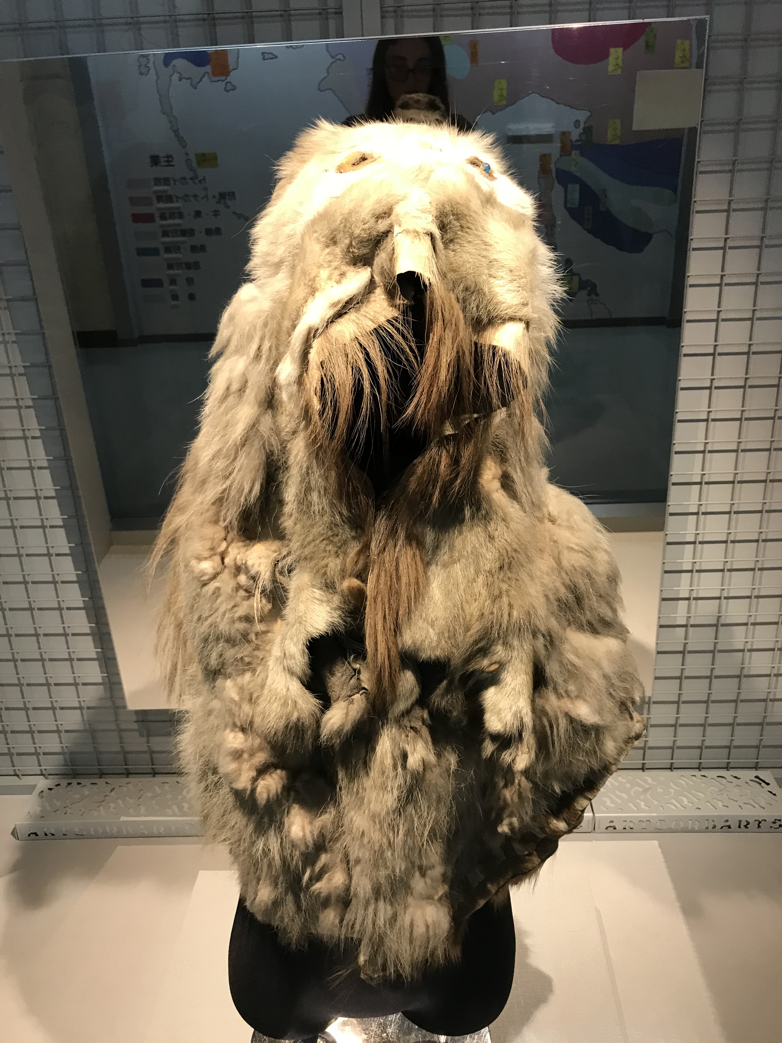 Fur clothing in the museum of northern peoples in Hakodate