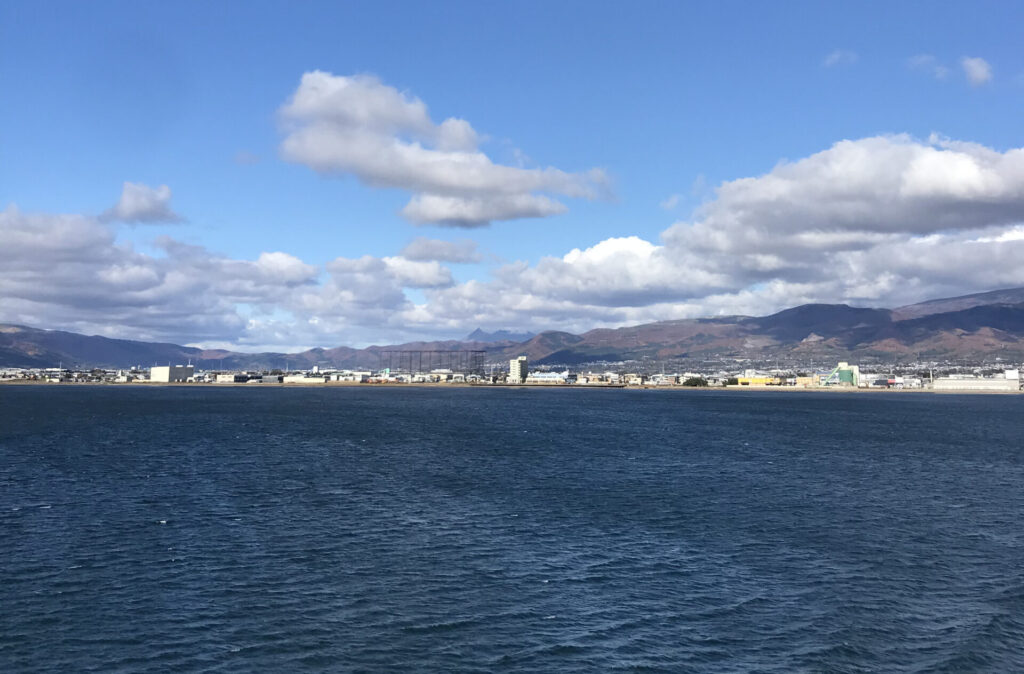 A view of Hakodate from the sea