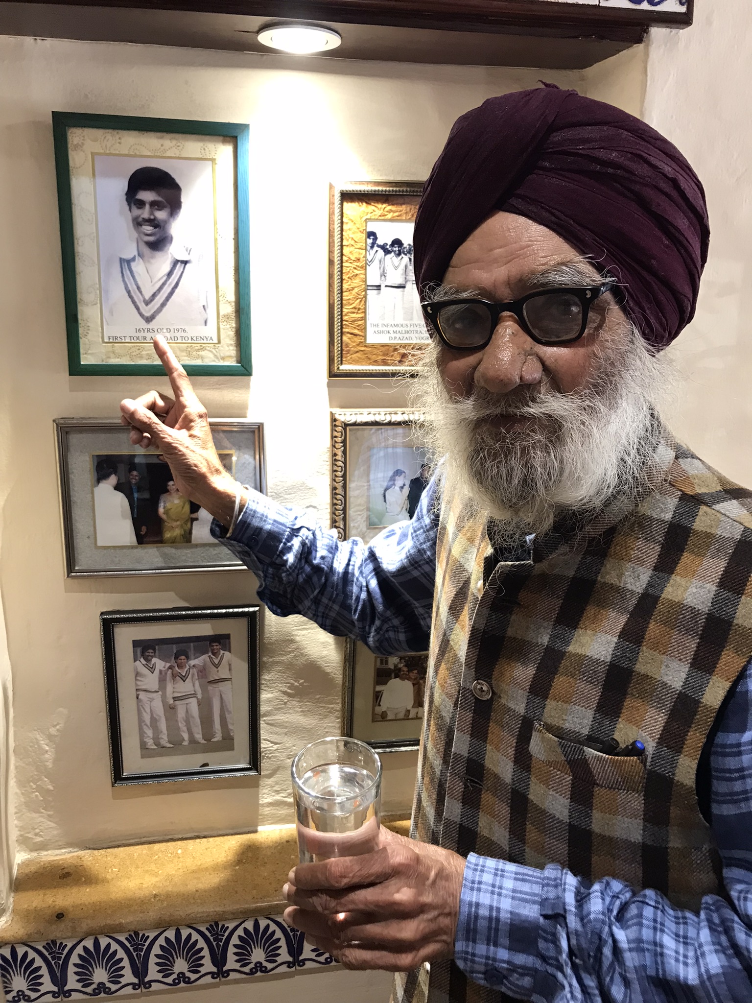 An elderly Sikh man in Chandigarh