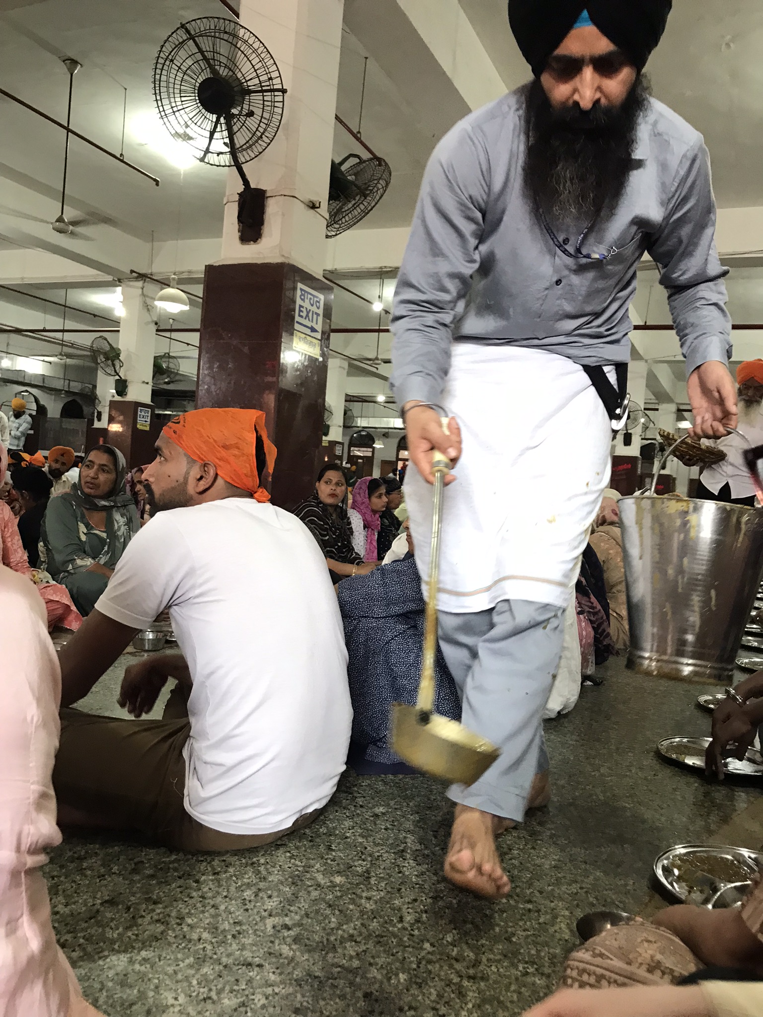 Communal kitchen at the Golden Temple in Amritsar