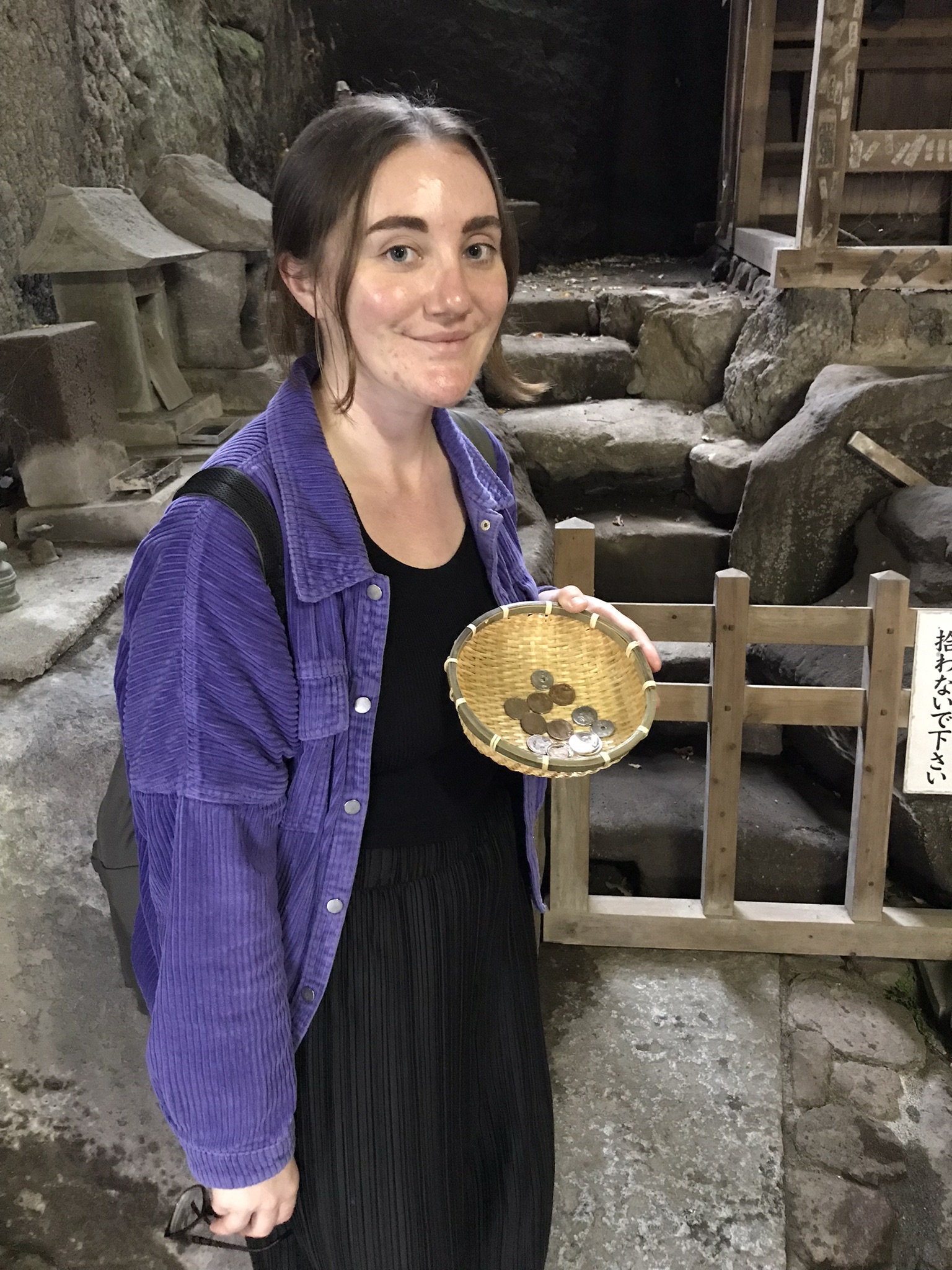 Money washing at Zeniarai Benten Shrine in Kamakura