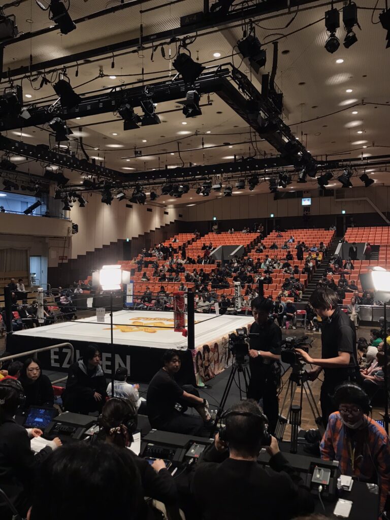 A Marigold joshi wrestling show at Korakuen Hall in Tokyo