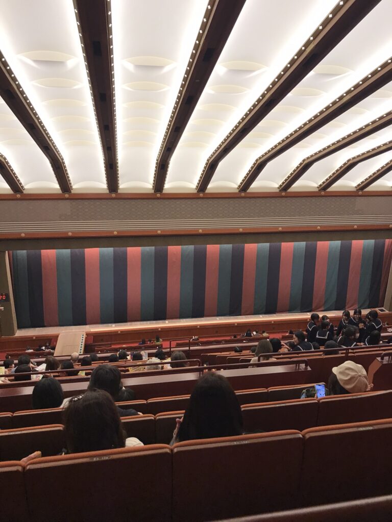 The inside of Kabuki-za theatre in Tokyo